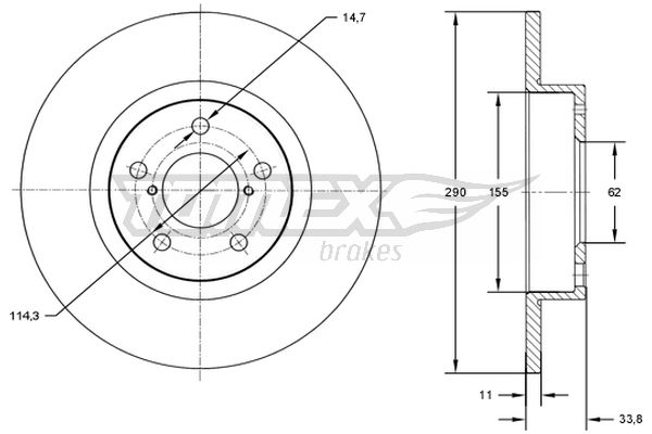 TOMEX Brakes TX 72-86...